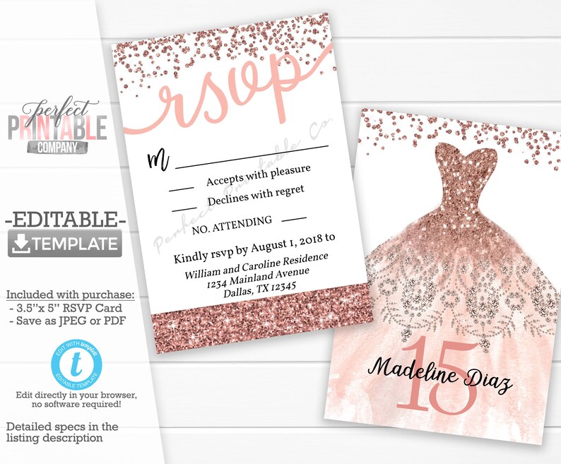 blush and gold quinceanera