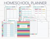 Homeschool Curriculum Planner - Homeschool Organizer - Daily Lesson Planner - Attendance Record Log Tracker - Classroom Notes #2005