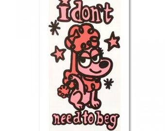 Todd Goldman "I Don't Need to Beg" Low Limited Edition 2/25, Giclee on Canvas, W/ COA