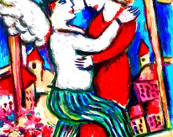 Zamy Steynovitz "Flight of Love" HS Limited Edition Print : Lithograph on Paper, W/COA
