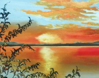David Najar , "Open Horizon" Giclee in Color on Paper Signed Coa