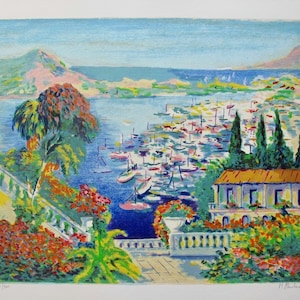 Michael Pauker &quot;Marina&quot; Serigraph on Paper Signed W/COA