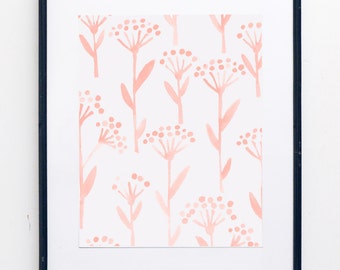 Dandy Watercolor Print - SMc. Originals, watercolor, floral, modern, original artwork, nursery decor, nursery art, nursery print