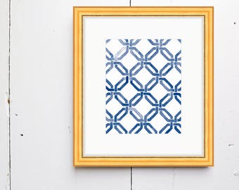 Knots Watercolor Print - SMc. Originals, watercolor, rustic, modern, original artwork, watercolor print, simple, pattern print