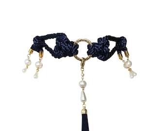 Hiei - Knot choker - Pearl Droplets