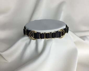 Cyan- Choker -  Satin Elastic choker