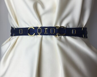 LIN - Satin elastic belt, Harness belt