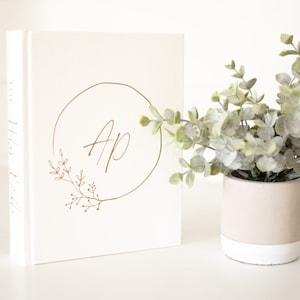 CUSTOM Bible | Wedding | Graduation | Gift | Personalized Bible | Journaling Bible | Bible Guestbook | Minimalist | Simple