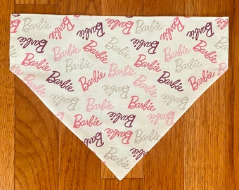 Barbie Pink Sparkle  Over the Collar Pet Bandana