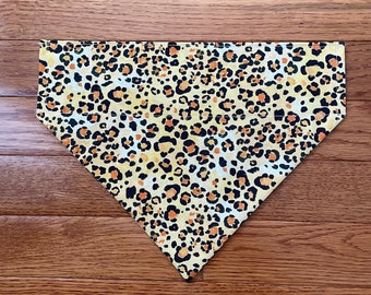 Leopard Print Dog/Pet Thru the Collar Bandana