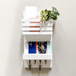 Mail Holder | Mail and Key Holder | Wall Organizer | Entryway Organizer | Key Hooks | Mail Organizer | Key Hanger | Key Rack | Mail Storage