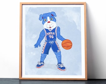 Franklin Philadelphia Sixers Mascot Print