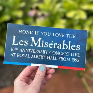 Les Misérables Bumper Sticker - 7.5&quot;x3.75&quot; Waterproof