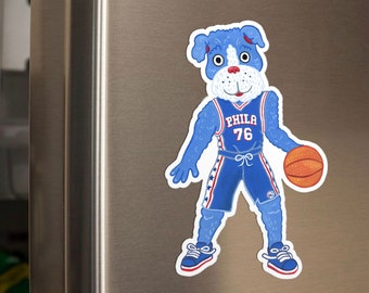 Franklin Sixers Mascot Car and Fridge Magnet 4" Tall