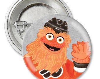 Gritty Mascot Pin 2.25"