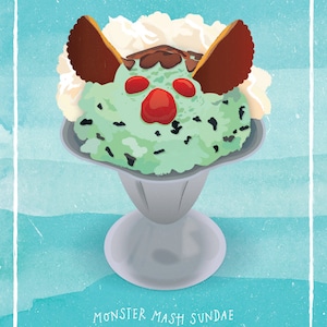 Monster Mash Sundae - Impressão de sorvete