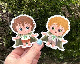 Frodo and Sam Waterproof Stickers - 3" Tall