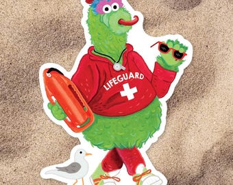 Phanatic Lifeguard Waterproof Sticker 3" Tall