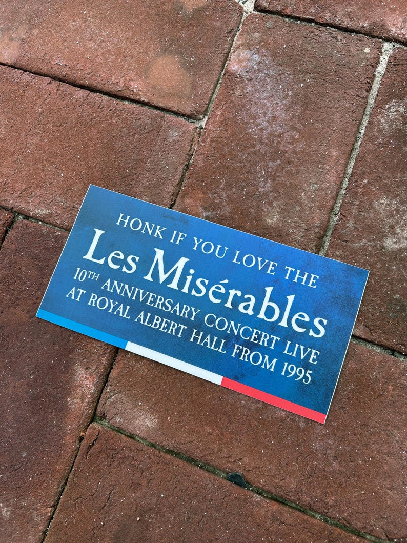 Les Misérables Bumper Sticker - 7.5