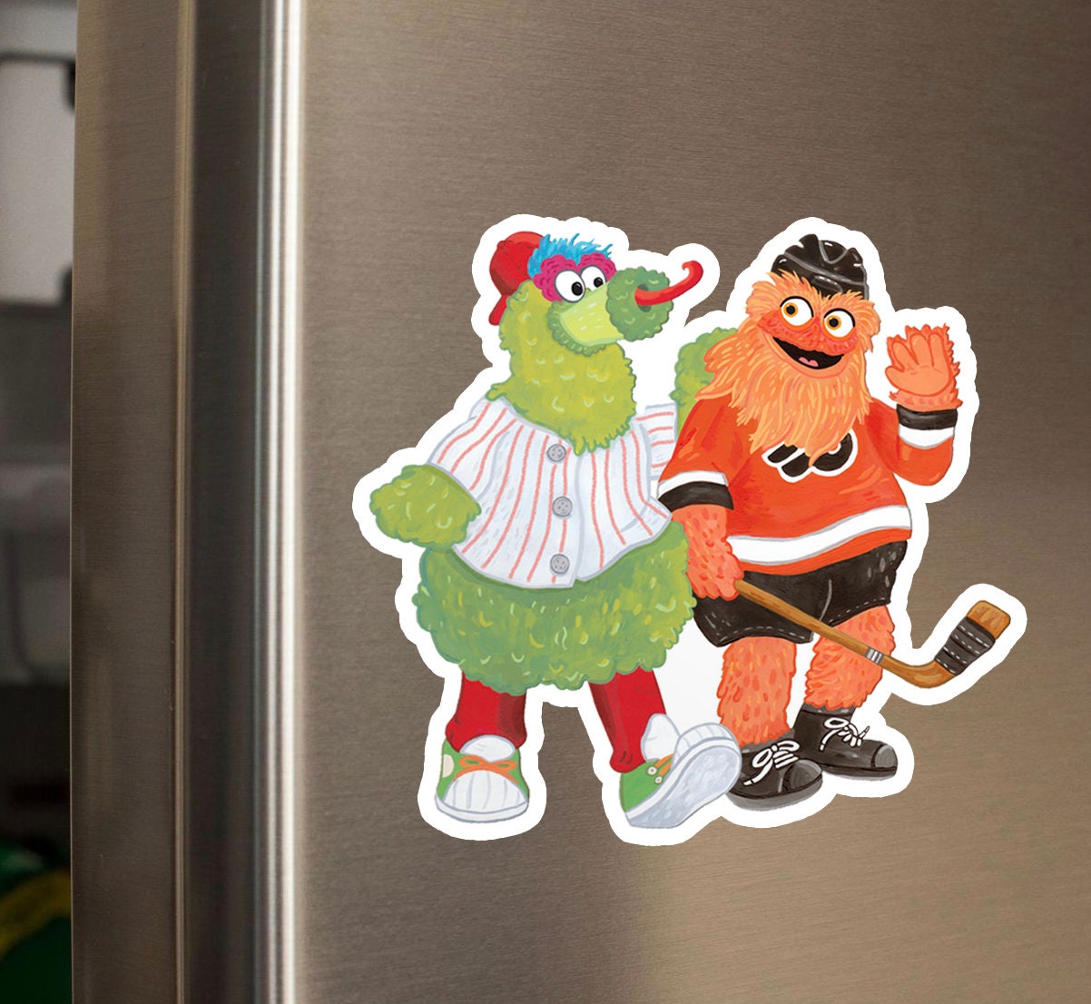 Gritty & Phanatic BFF Car/fridge Magnet - 3