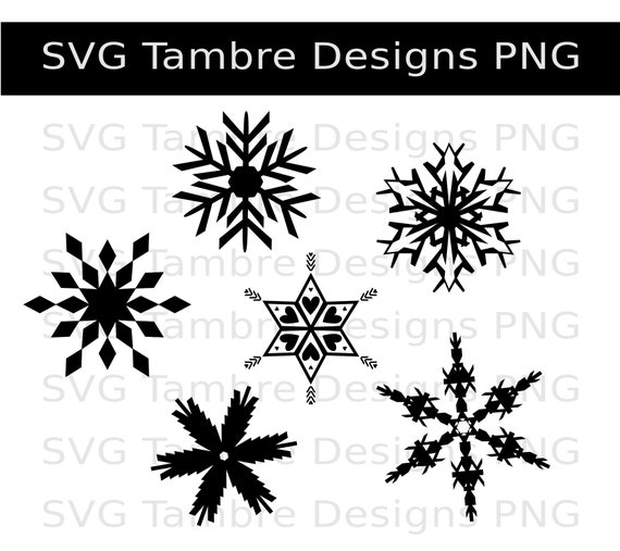 Download Snowflakes Winter Svg Cut File Stencil Snow Png Cricut Clip Etsy