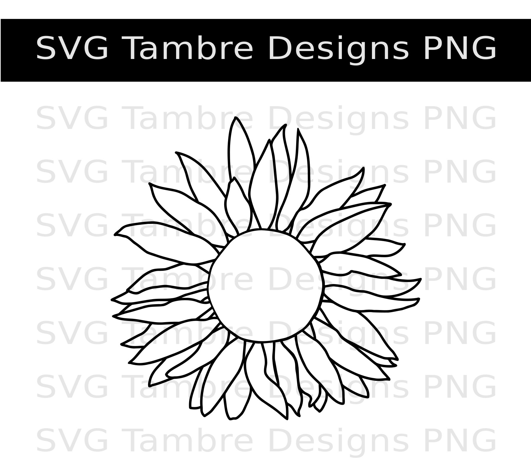 Sunflower Svg Clipart Cricut Summer Flower Tshirt Design Etsy