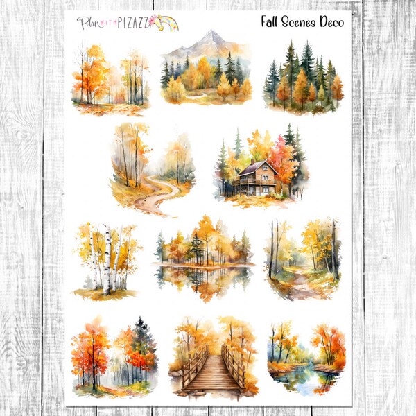 Fall Planner Stickers - Etsy
