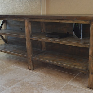 Mesa de consola rústica imagen 2