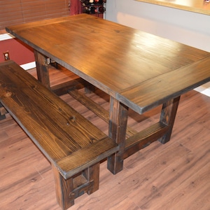 Farmhouse Table and bench
