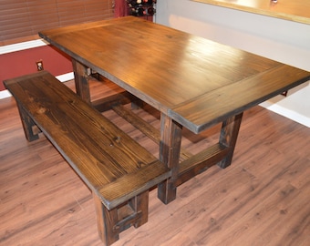 Farmhouse Table and bench