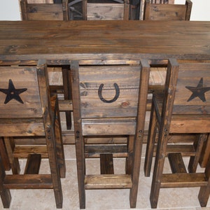 Bar Height Table w/ 6 chairs