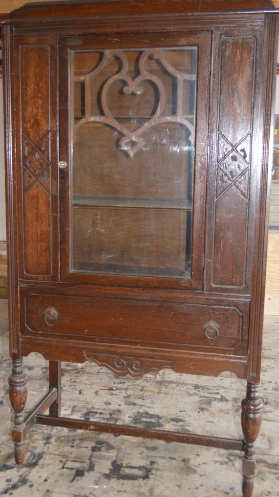 Antique Oak China Cabinet Etsy Antique Oak China Cabinet - Antique Oak China Cabinet Etsy