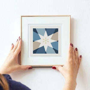 Weihnachten Kreuzstich Muster | Weihnachtssterne Muster| PDF Stickmuster von thestitchpatterns, Weihnachtsstickerei, Weihnachtsstickerei, Sternkarte