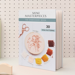 HAND EMBROIDERY Mini Masterpieces - The Embroidery Book, 30 line art templates, all levels, embroidery art patterns, modern embroidery, PDF