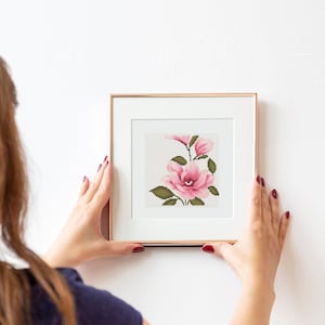 Bloemen kruissteekpatroon, bloemen kruissteekpatroon, modern kruissteekpatroon, boeket kruissteekpatroon, naaldpuntdiagram, boho