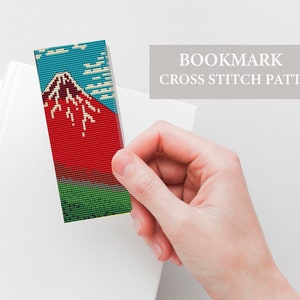 Marcadores de Bellas Artes - PDF Gráfico / patrón de punto de cruz, Descarga instantánea, punto de cruz de arte, Marcadores de arte, Punto de cruz Hokusai, leer regalo DIY
