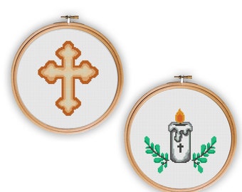 Baptism Cross Stitch Etsy