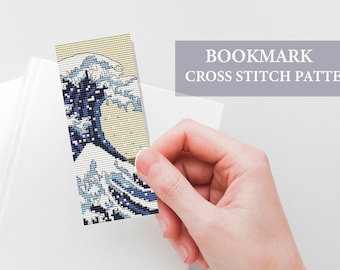 The Wave Bookmark Cross Stitch Pattern (PDF)