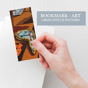 Art Bookmarks, instant download PDF cross stitch pattern,Modern Cross Stitch, Bookmark Pattern, Painting Cross Stitch, Easy Cross Stitch,