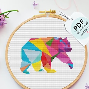 Geometric cross stitch pattern