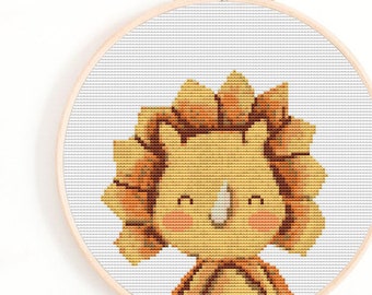 Dinosaur Cross Stitch Pattern, Dino Embroidery (PDF Download)