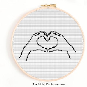 Cross stitch for beginners, Modern cross stitch, PDF Abstract cross stitch pattern, pne line cross stitch Pattern, Digital Download pattern