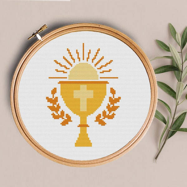 First Holy Communion, cross stitch pattern, Modern Cross Stitch Pattern,Religious for Children, Pdf Digital Cross Stitch Pattern, embroidery