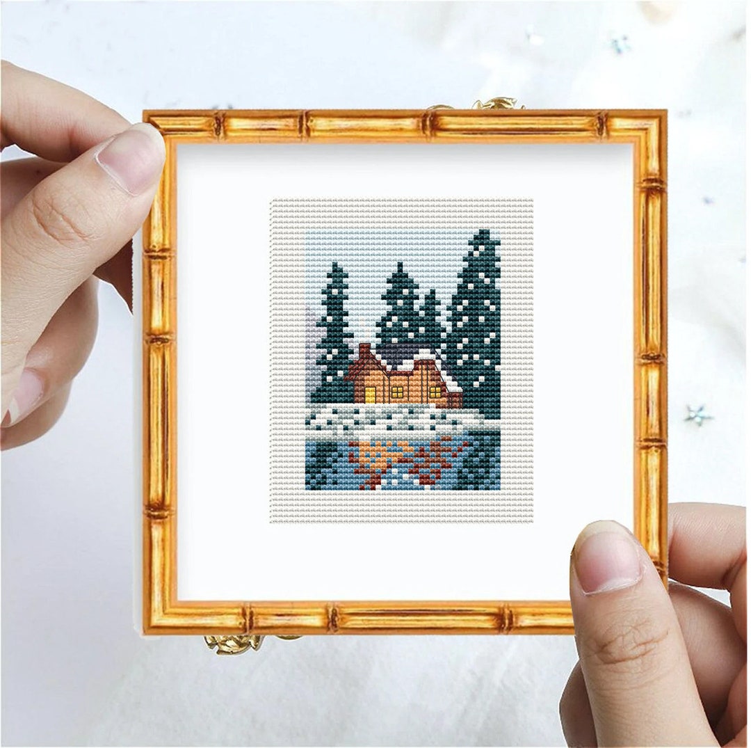 Canada Cross Stitch Pattern, Mini Land, Counted Cross Stitch, Landscape