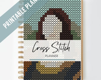 Cross Stitch plannerl; Journal for Your Cross Stitching, Embroidery planner; Printable cross stitch planner,Instant Download, christmas gift