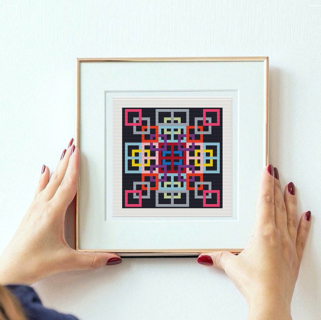 Cross Stitch Pattern Quilt Blocks Kaleidoscope Quilt Cross Etsy