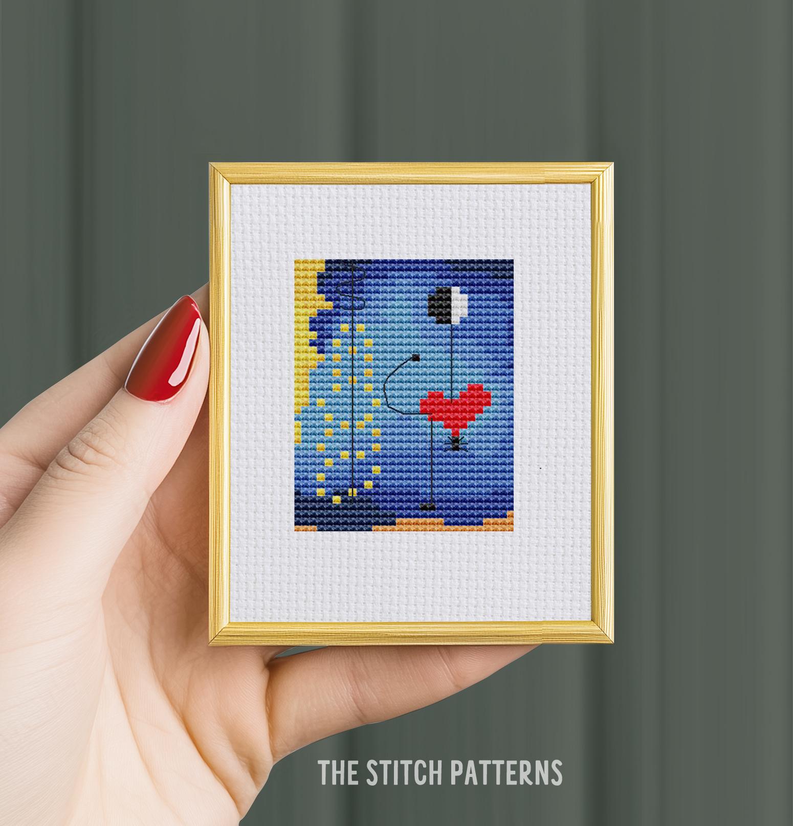 Chagall cross stitch - Etsy 日本