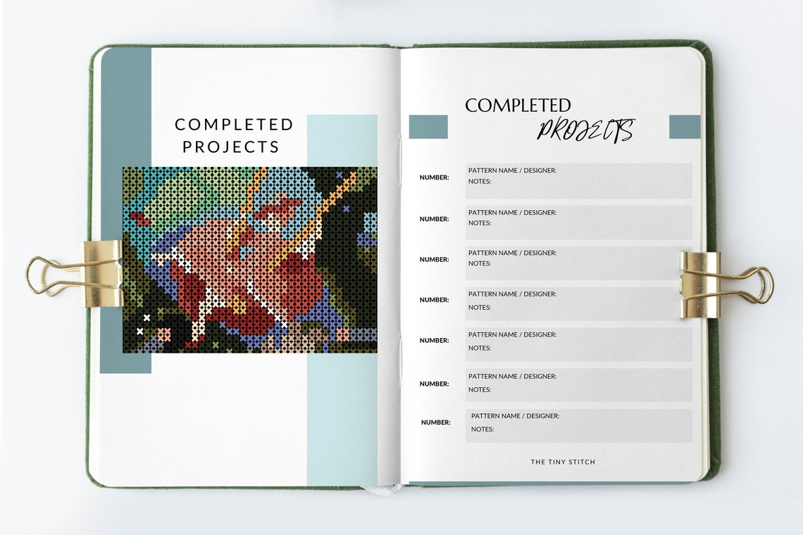 NEW Cross Stitch Planner PDF Printable Journal Gifts for Etsy