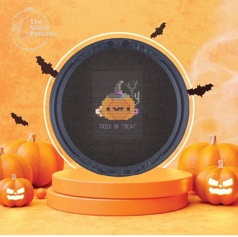MINI HALLOWEEN Cross Stitch Patternsbeginner Cross Stitch Etsy