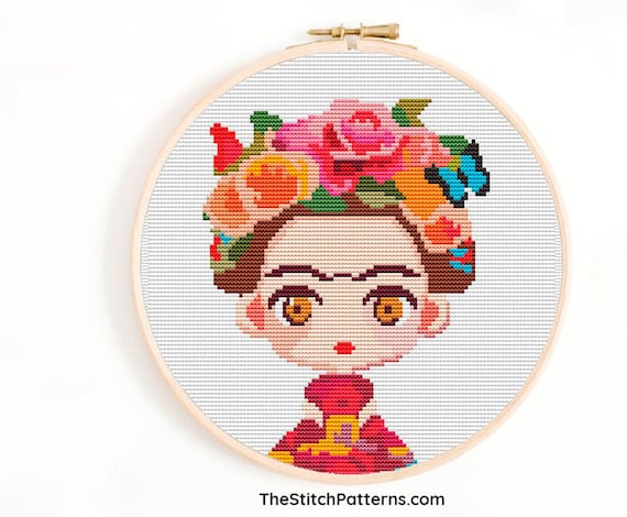 Frida - Women Artists Cross Stitch Kit Frida - Women Artists Cross Stitch Kit